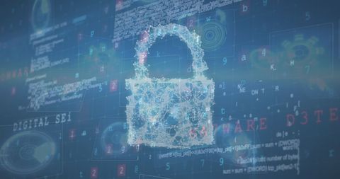 Digital Lock and Data Encryption in Cybersecurity - Download Free Stock Images Pikwizard.com