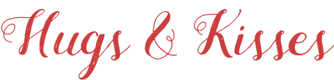 Romantic Red Hugs and Kisses Lettering on Transparent Background - Download Free Stock Videos Pikwizard.com