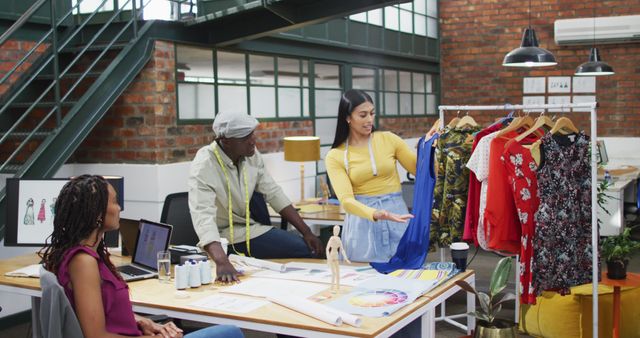 Young Fashion Designers Working on New Collection in Modern Studio - Download Free Stock Images Pikwizard.com