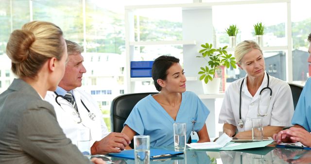 Medical Team in Strategic Planning Meeting in Conference Room - Download Free Stock Images Pikwizard.com