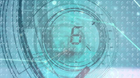 Futuristic Digital Interface and Network Connection Animation