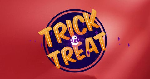 Vibrant 'Trick or Treat' Design with Halloween Theme