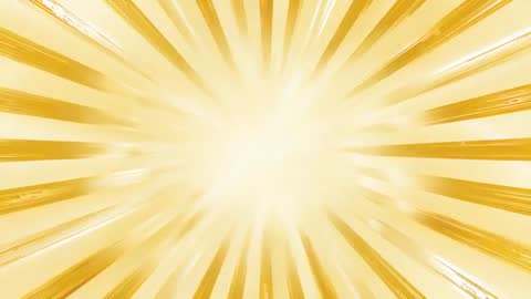 Golden Sunburst Radiating Warm Sparkling Rays for Dynamic Background Video Loop