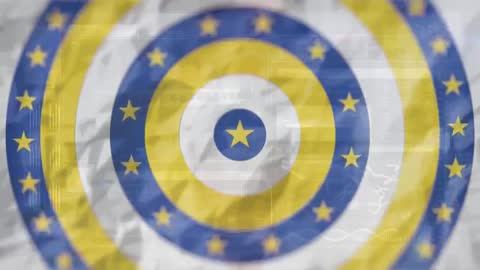 Abstract Moving Textile Pattern Rings with Star Motif