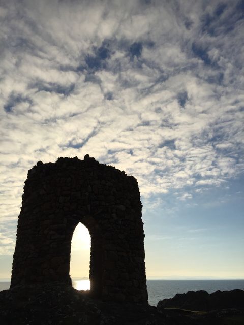 Ancient Stone Archway Silhouetted Against Scenic Sky - Download Free Stock Images Pikwizard.com
