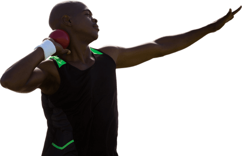 african american athlete throwing shot put transparent background - Download Free Stock Videos Pikwizard.com