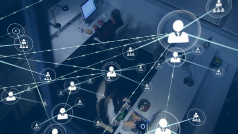 Global Business Networking with Digital Connections in Office