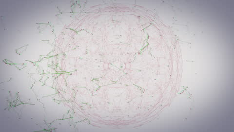 Abstract Digital Network Over Globe Illustrating Connectivity