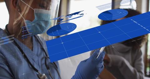 Medical Worker Preparing Vaccination Dose at Clinic