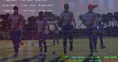 Soccer Team Training with Financial Overlay and Strategic Data Visualization
