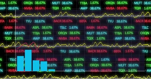 Digital Financial Market Analysis with Data Charts - Download Free Stock Images Pikwizard.com