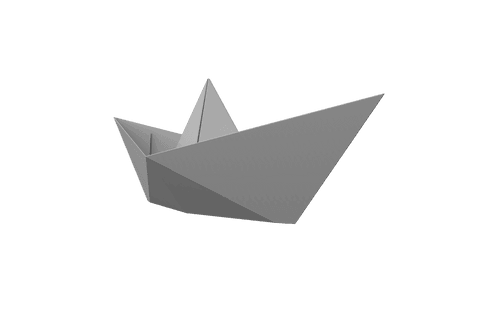 Origami Style Paper Boat Illustration on Transparent Background - Download Free Stock Videos Pikwizard.com