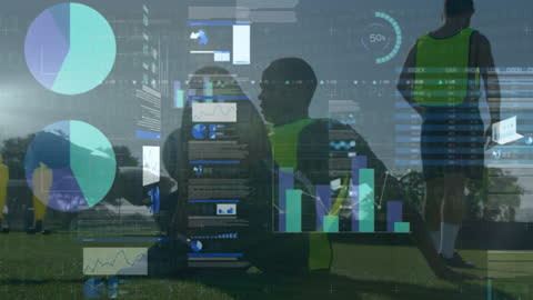 Digital Data Overlays on Soccer Players During Training