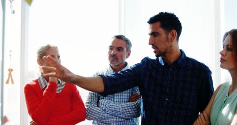 Diverse Team Brainstorming in Collaborative Workspace - Download Free Stock Images Pikwizard.com