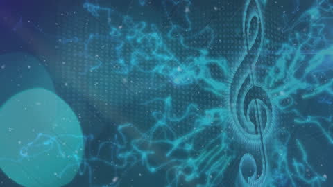 Futuristic Music Concept with Digital Visual Elements