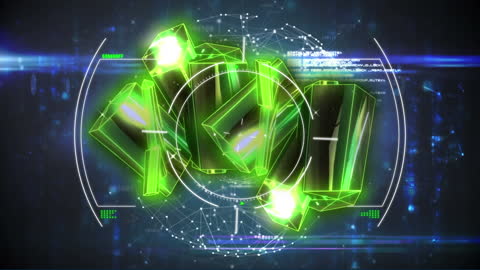 Futuristic Game Over Screen With Digital Interface Elements