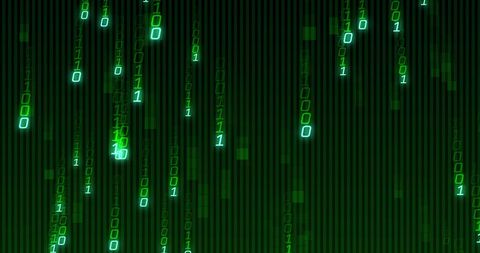 Digital Data Stream with Green Binary Code - Download Free Stock Images Pikwizard.com