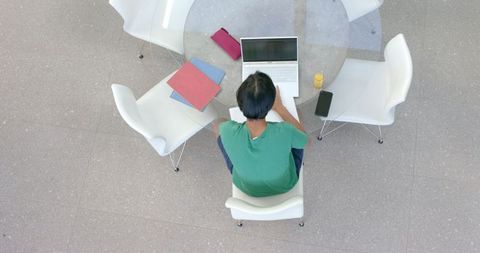 Student Studying with Laptop in Modern Study Area - Download Free Stock Images Pikwizard.com