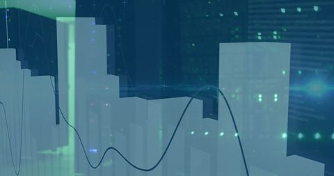 Futuristic Financial Data and Technology in Server Room - Download Free Stock Images Pikwizard.com