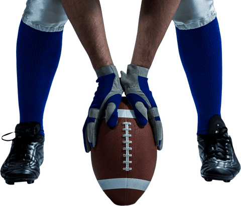 detailed view of football player's hands holding ball transparent - Download Free Stock Videos Pikwizard.com