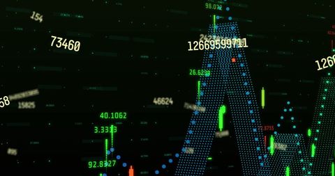 Dynamic Financial Data Visualization with Digital Interface - Download Free Stock Images Pikwizard.com