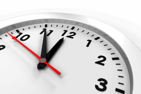 transparent digital white clock illustration with red hands - Download Free Stock Videos Pikwizard.com