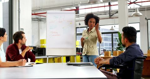 Business Executives Engaging in Office Strategy Meeting - Download Free Stock Images Pikwizard.com