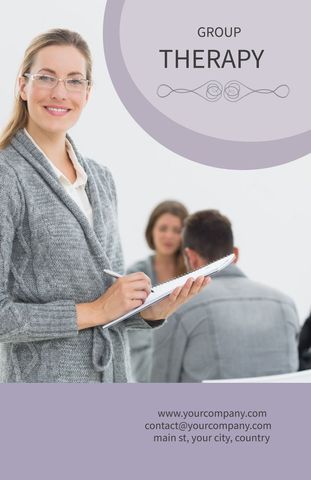 professional group therapy session advertisement - Download Free Stock Templates Pikwizard.com
