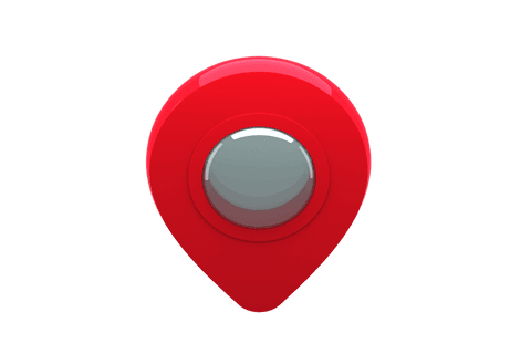 3d red navigation pointer with glass top element transparent background - Download Free Stock Videos Pikwizard.com