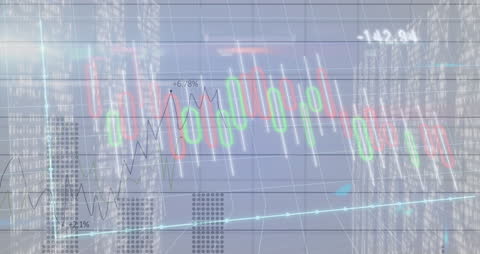 Digital Data Trends with Futuristic Interface Elements