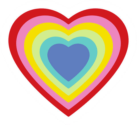 colorful concentric hearts with transparent background - Download Free Stock Videos Pikwizard.com