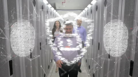 Engineers Ensuring Cybersecurity in Data Center Infrastructure