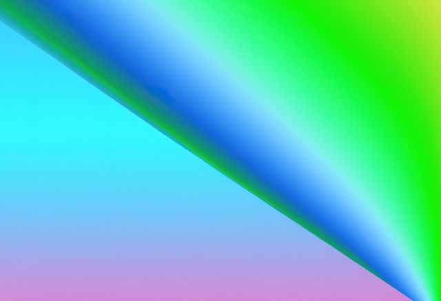 This abstract gradient background features bold colors transitioning from blue to green, creating a vibrant and modern look. Ideal for use in digital designs, presentations, wallpapers, and as a backdrop for marketing materials or social media graphics to capture attention with its bright and artistic style.
