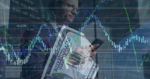 Businessman Analyzing Stock Market Data Integrating Finance