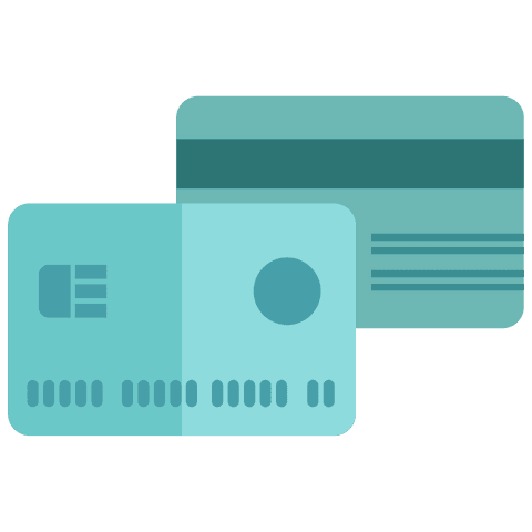 transparent vector illustration of front and back view blue credit card - Download Free Stock Videos Pikwizard.com