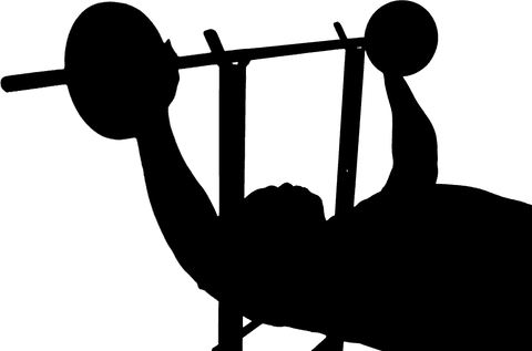 Silhouette of man engaged in active pose on transparent background