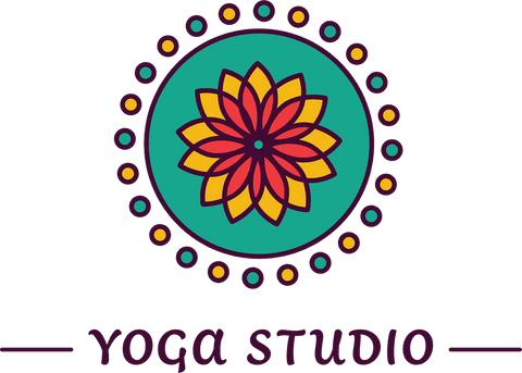 Floral Yoga Studio Logo with Transparent Background Design - Download Free Stock Videos Pikwizard.com