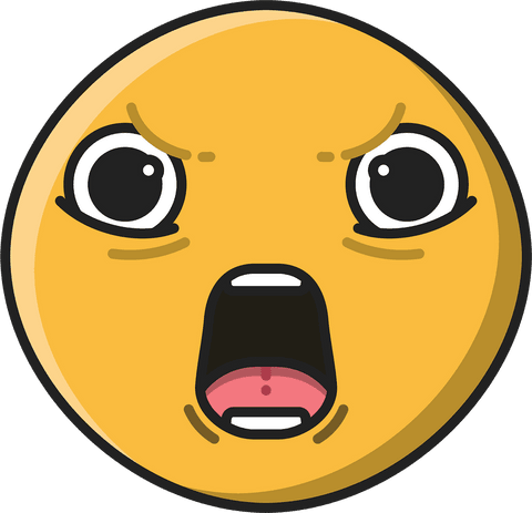 Shouting Emoji Expression Isolated Transparent Background - Download Free Stock Videos Pikwizard.com