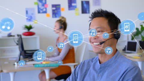 Collaborative Office Environment with Digital Interface Concept