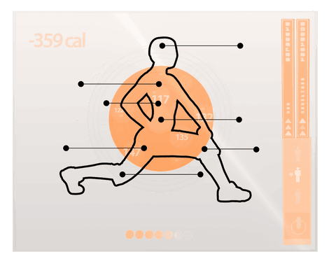 fitness metrics transparent background digital silhouette - Download Free Stock Videos Pikwizard.com