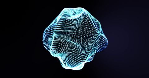 Glowing Blue Mesh of Connections in Abstract Motion - Download Free Stock Images Pikwizard.com