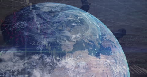 Digital Global Technology with Data Overlay