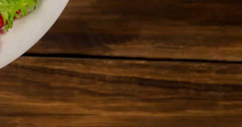 Organic Vegetable Salad Bowl on Rustic Wooden Table - Download Free Stock Images Pikwizard.com
