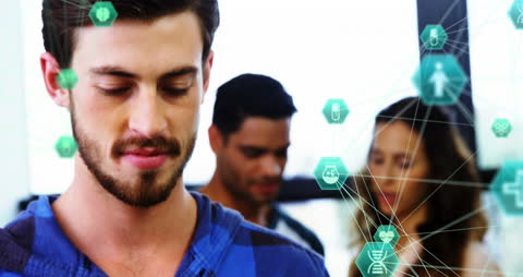 Technology Networking and Smart Connections Concept