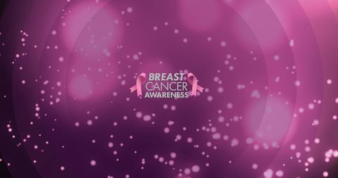 Breast Cancer Awareness Ribbon Over Sparkling Pink Background - Download Free Stock Images Pikwizard.com