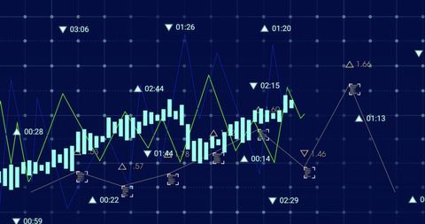 Digital Stock Market Chart and Networking Interface - Download Free Stock Images Pikwizard.com