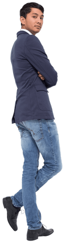 Unsmiling Businessman with Crossed Arms in Transparent Background - Download Free Stock Videos Pikwizard.com