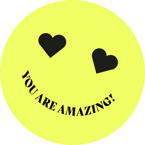 transparent smiley face with heart eyes and inspiring message - Download Free Stock Videos Pikwizard.com