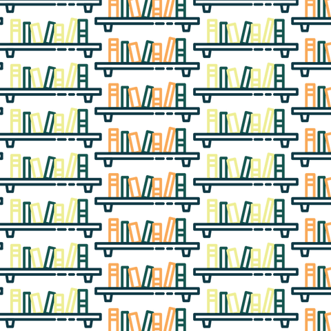 Seamless Transparent Bookshelf Pattern with Books - Download Free Stock Videos Pikwizard.com