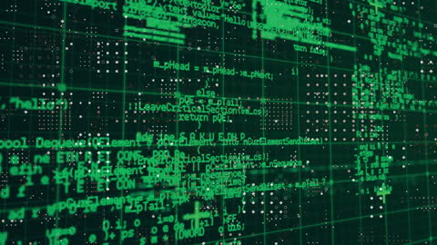 Abstract Green Digital Code and Data Processing Background